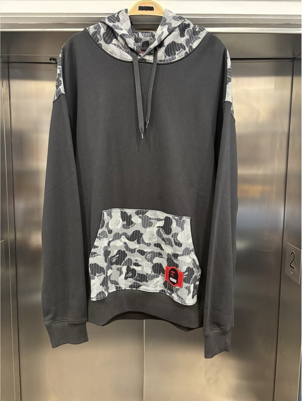 New With Tags BAPE Mr. Bathing Ape X Hugo Boss Collab Rare Snow Camo Hoodie
